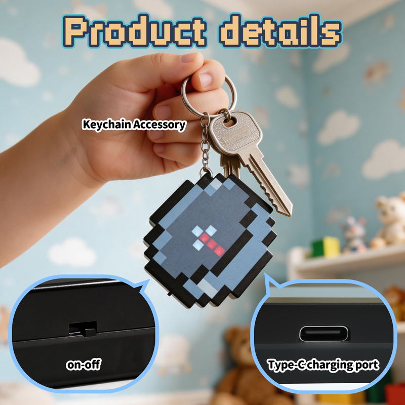 Gaming Accessories For 8 Year Old - NUEVO 2026 Llavero con Brújula Pixel