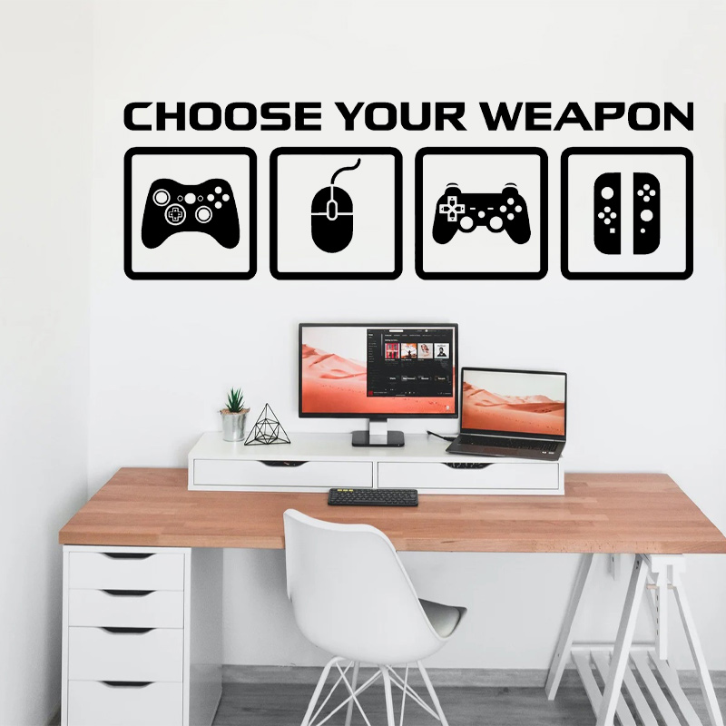 Calcomanía de pared para decor - Gaming Accessories Wall reseña y precio