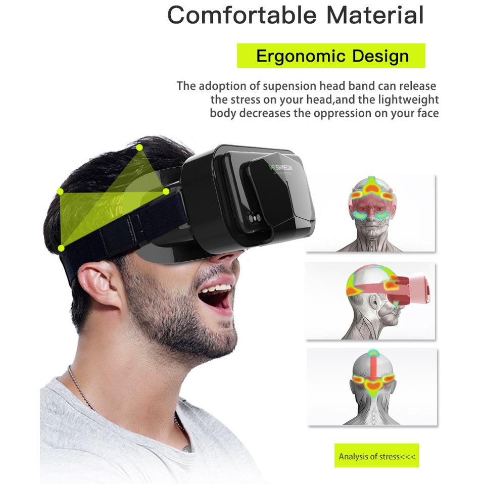 Shinecon-gafas VR con auricula - Gaming Accessories For 8 Year Old reseña y precio